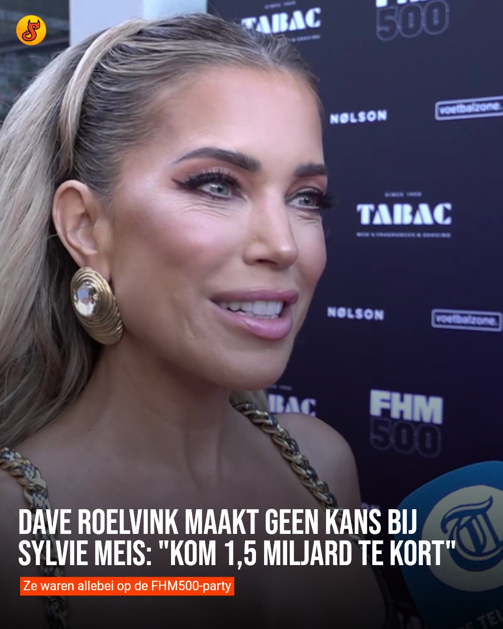 Dave Roelvink maakt geen kans bij Sylvie Meis: "Kom 1,5 miljard te kort"