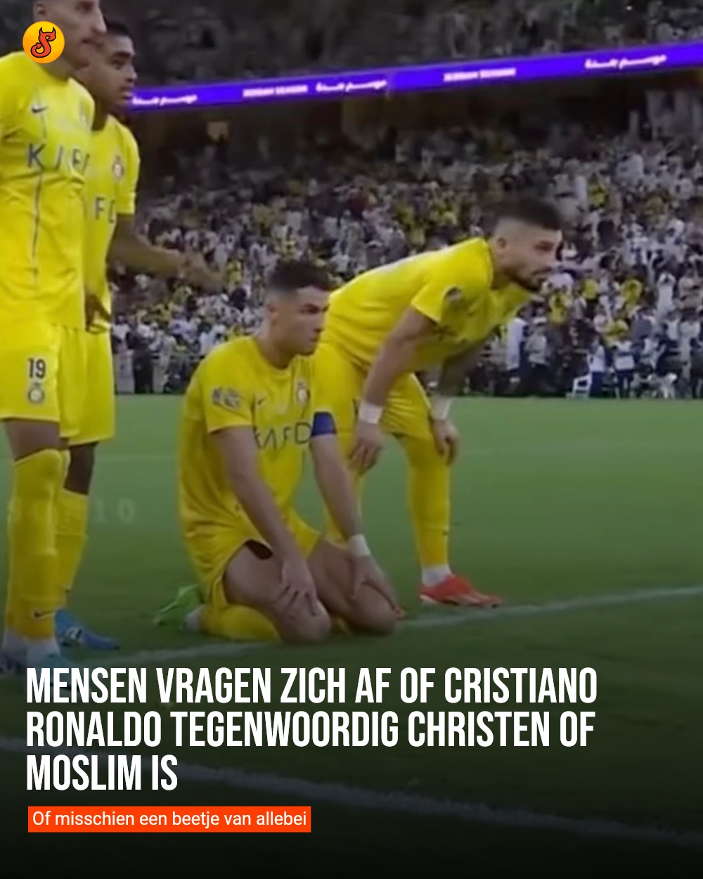 Mensen vragen zich af of Cristiano Ronaldo tegenwoordig christen of moslim is
