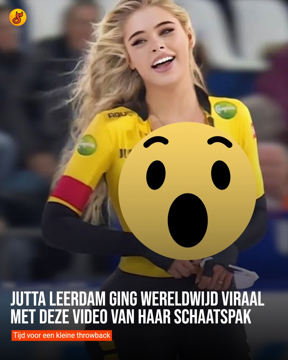 Jutta Leerdam ging wereldwijd viraal met deze video van haar schaatspak