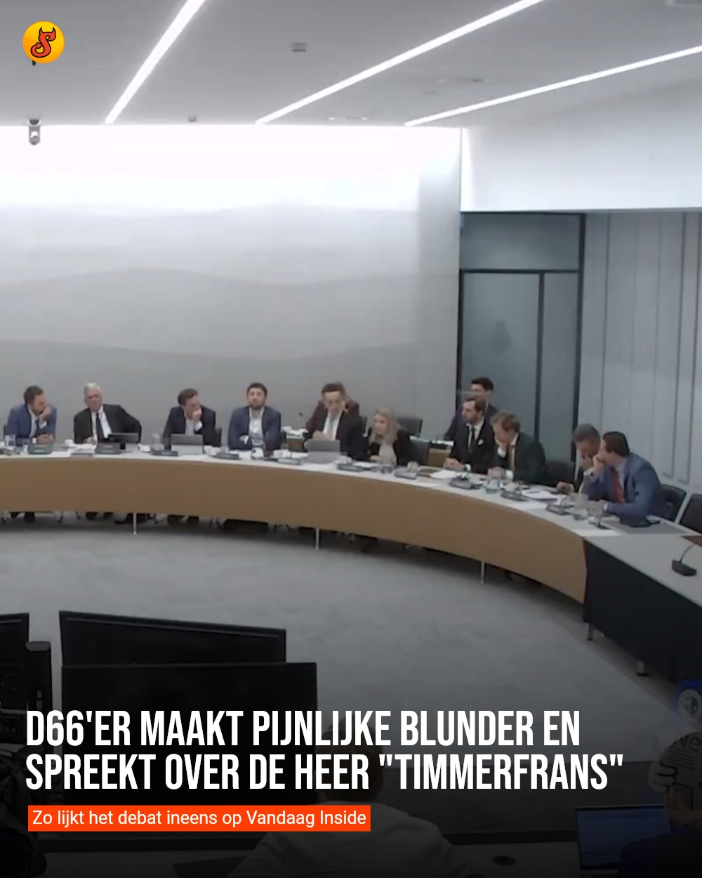 D66'er maakt pijnlijke blunder en spreekt over de heer "Timmerfrans"
