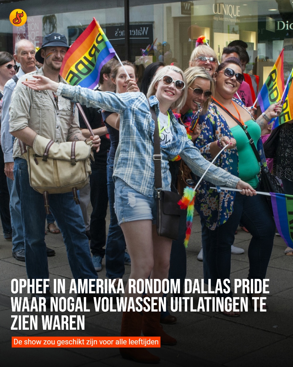 Ophef in Amerika rondom Dallas Pride waar nogal volwassen uitlatingen te zien waren