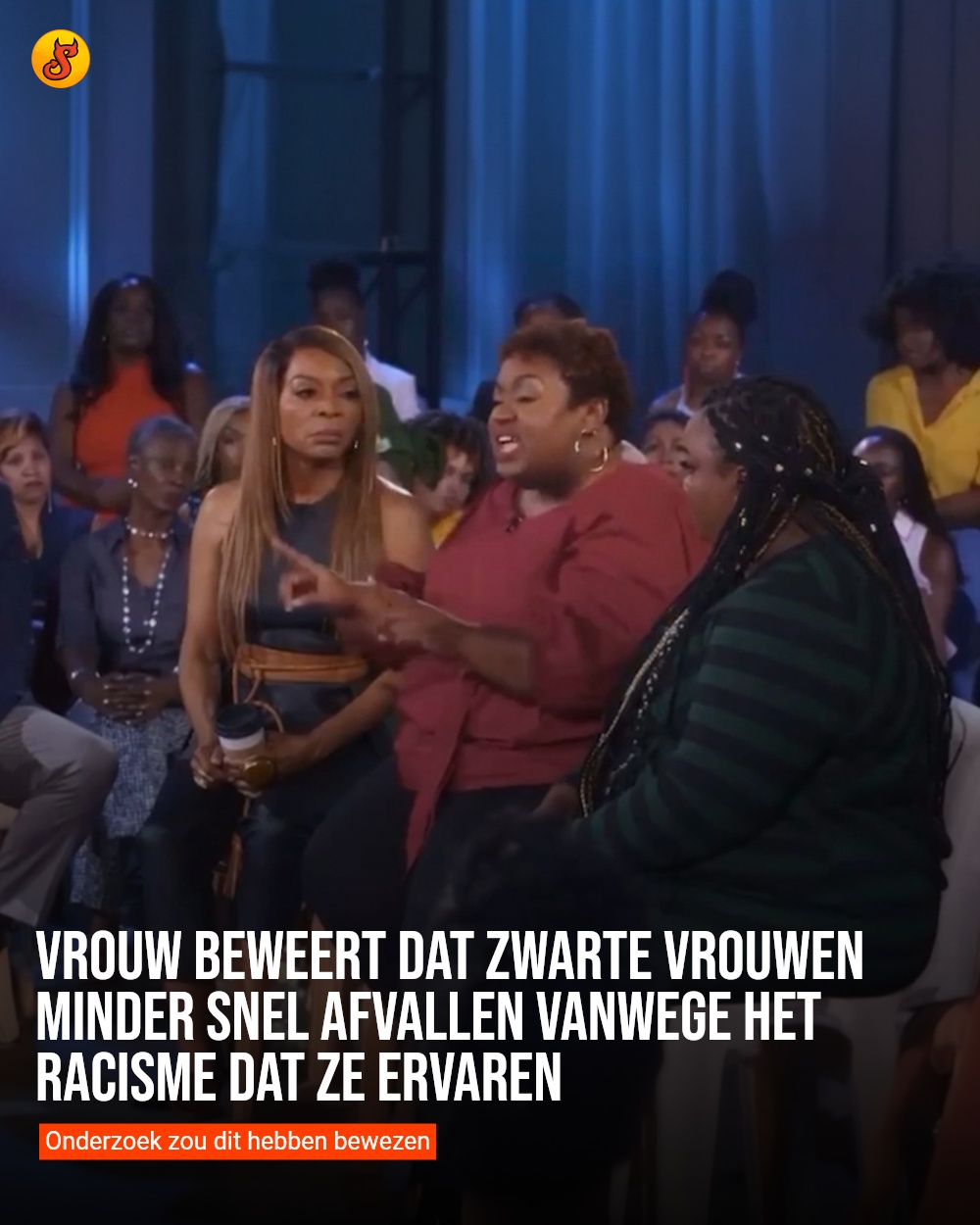 Vrouw beweert dat zwarte vrouwen minder snel afvallen vanwege het racisme dat ze ervaren