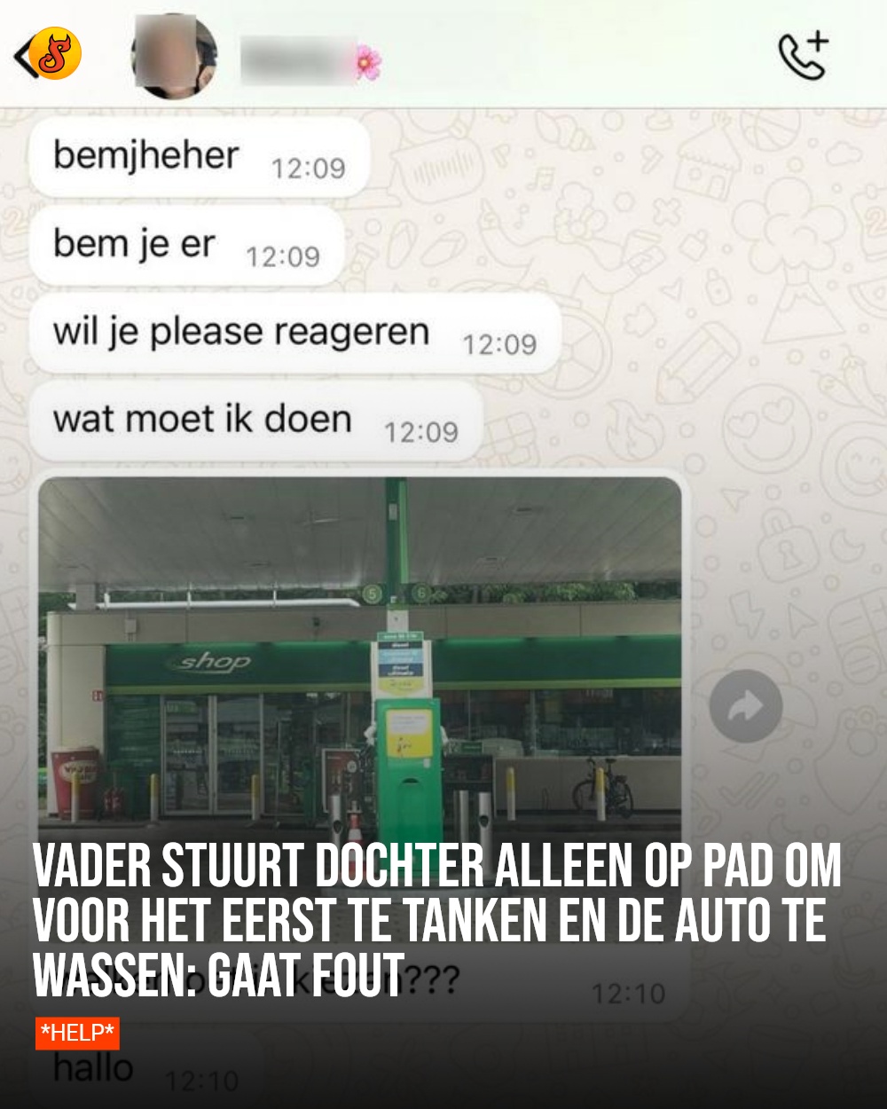 Vader stuurt dochter alleen op pad om voor het eerst te tanken en de auto te wassen: GAAT FOUT