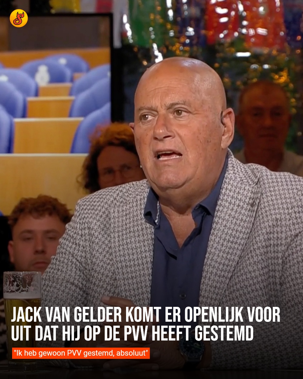 Jack van Gelder komt er openlijk voor uit dat hij op de PVV heeft gestemd