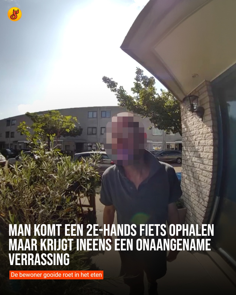 Man komt een 2e-hands fiets ophalen maar krijgt ineens een onaangename verrassing