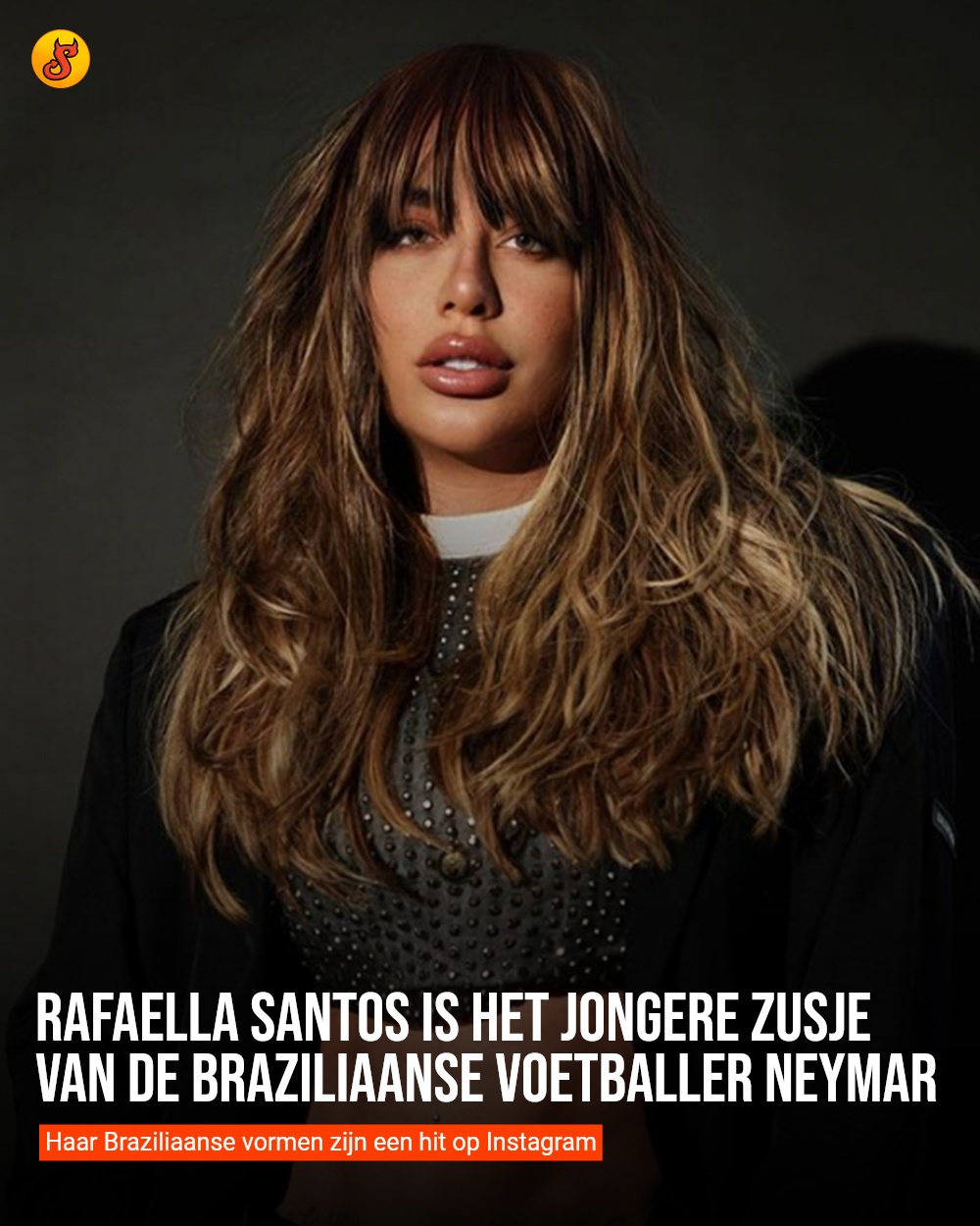 Rafaella Santos is het jongere zusje van de Braziliaanse voetballer Neymar