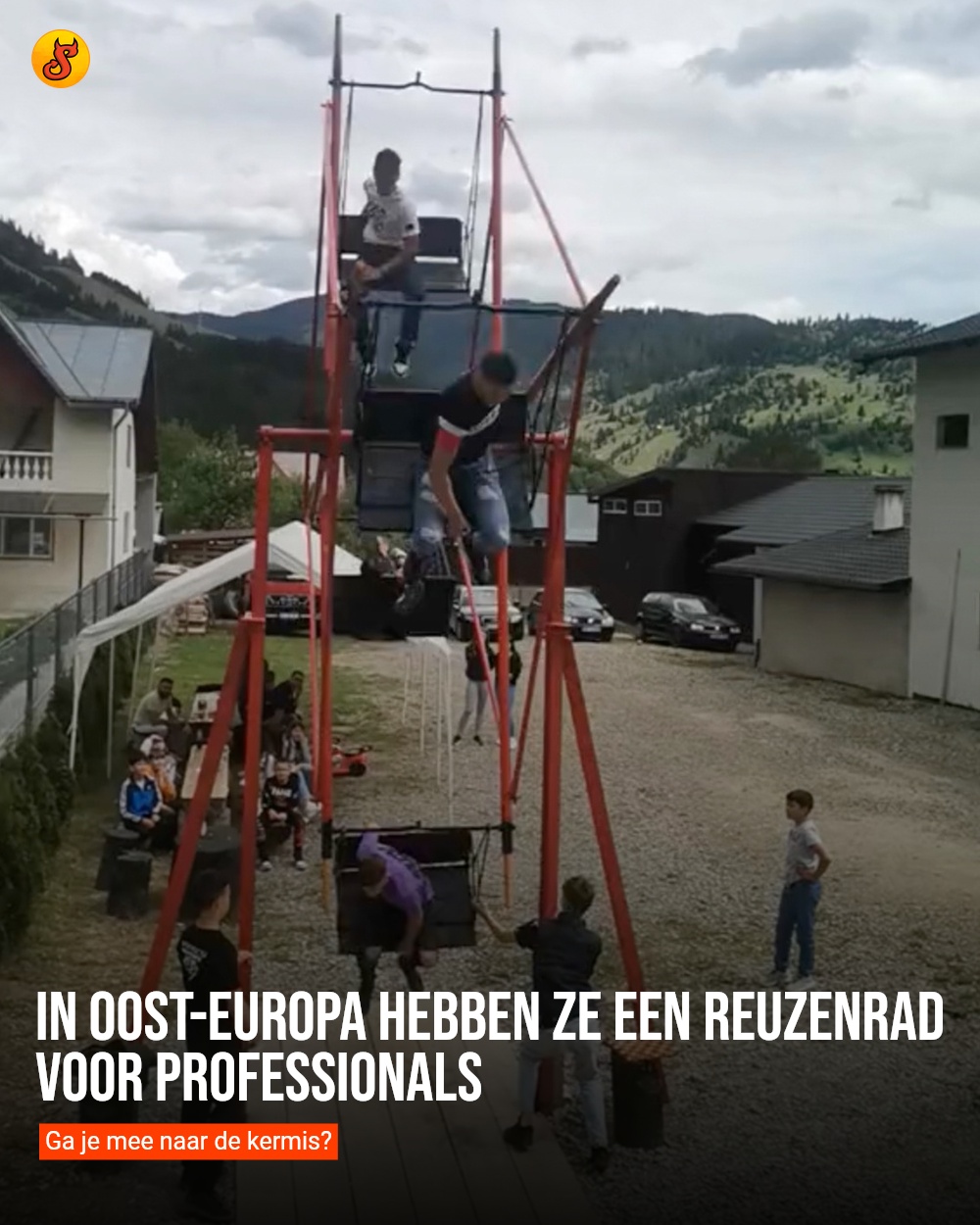 In Oost-Europa hebben ze een reuzenrad voor professionals
