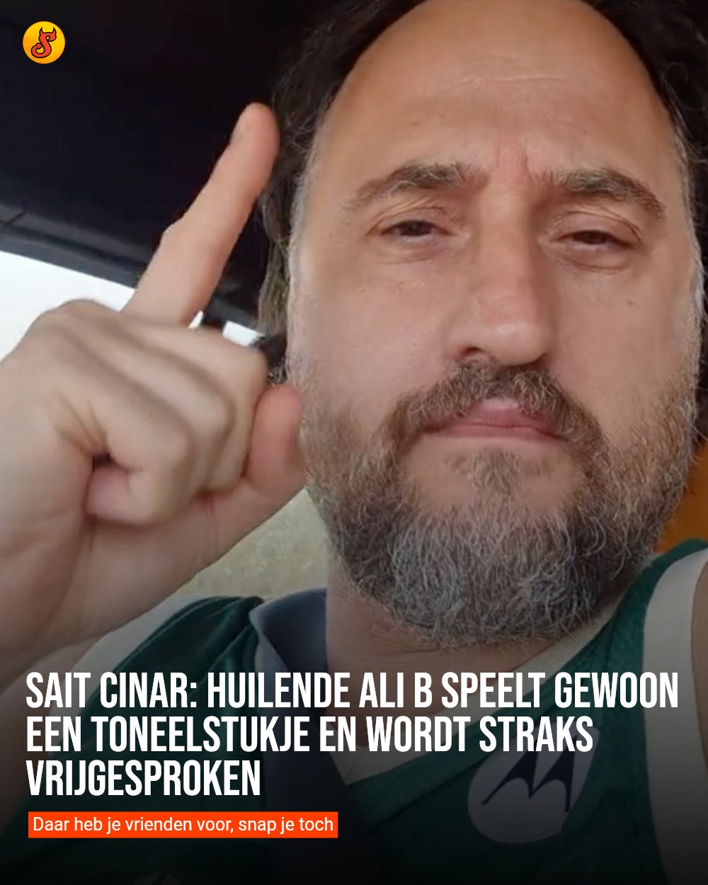 Sait Cinar: huilende Ali B speelt gewoon een toneelstukje en wordt straks vrijgesproken