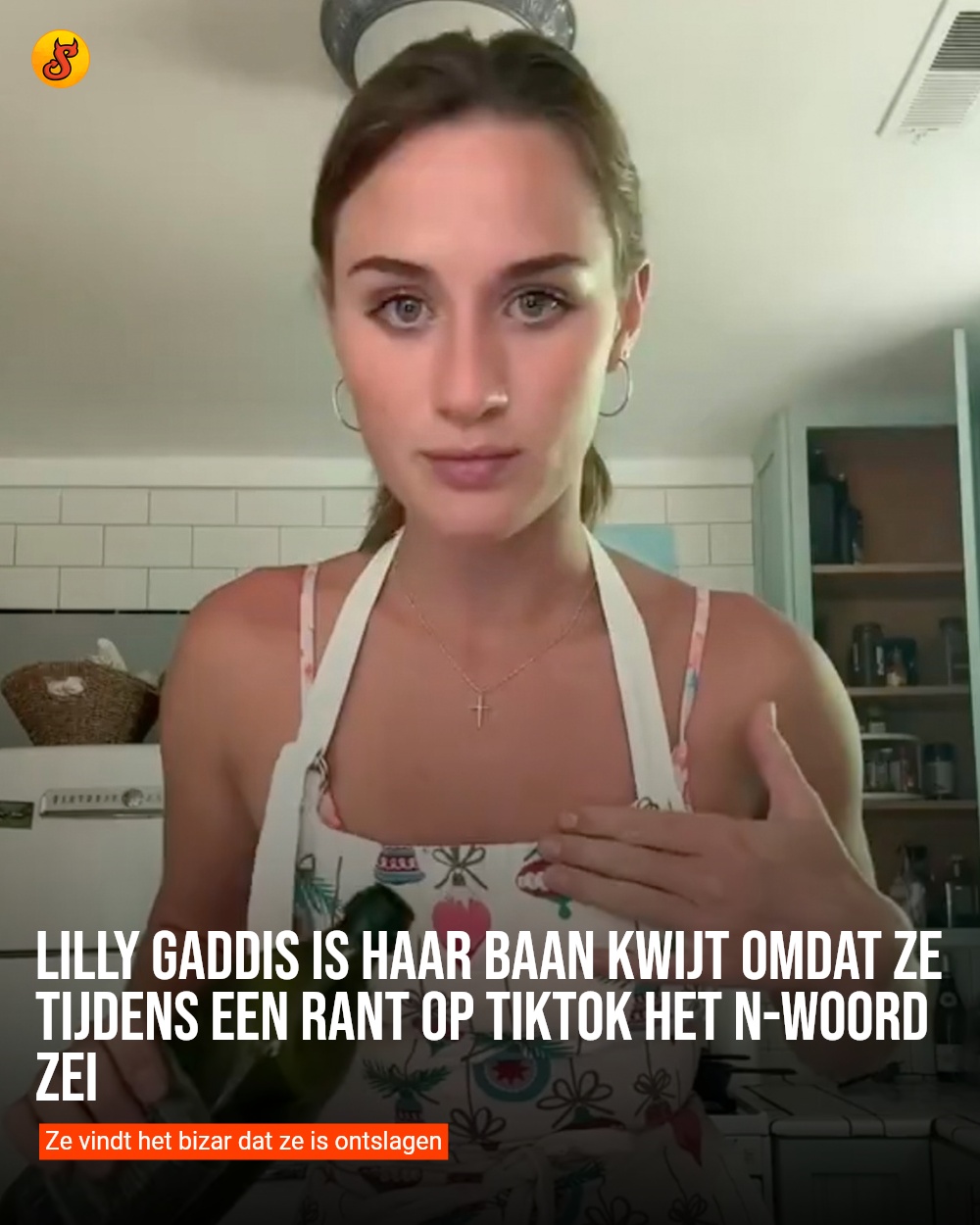 Lilly Gaddis is haar baan kwijt omdat ze tijdens een rant op TikTok het n-woord zei