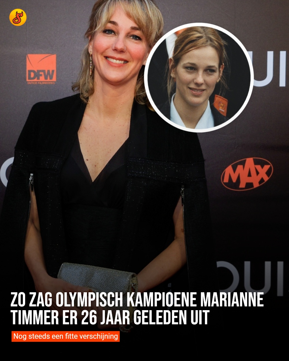 Zo zag olympisch kampioene Marianne Timmer er 26 jaar geleden uit