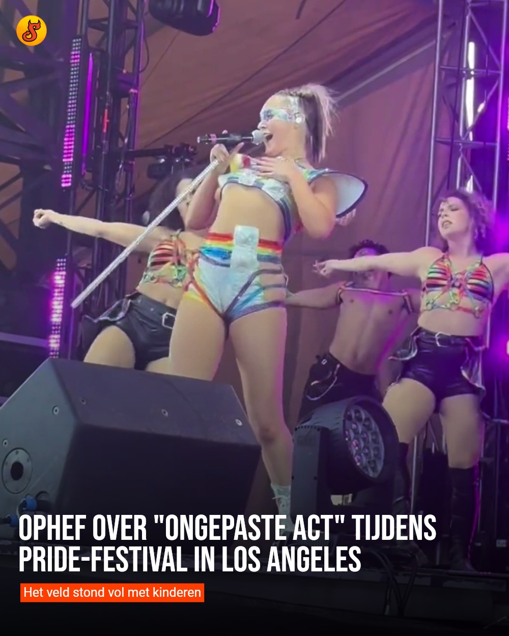 Ophef over "ongepaste act" tijdens pride-festival in Los Angeles