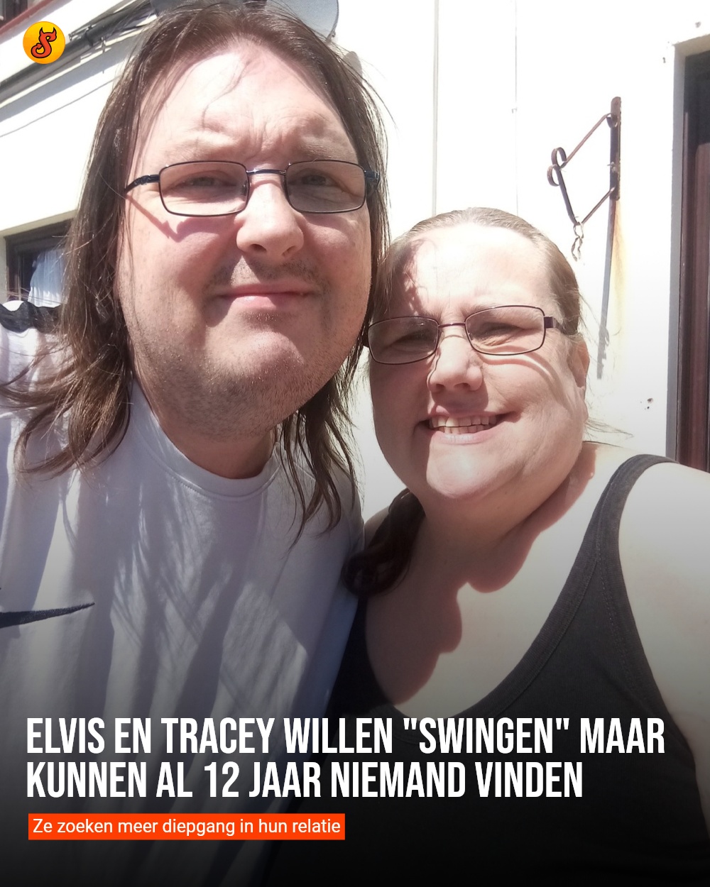 Elvis en Tracey willen "swingen" maar kunnen al 12 jaar niemand vinden