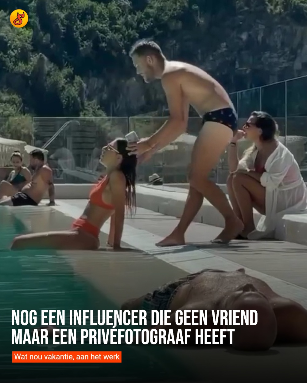 Nog een influencer die geen vriend maar een privéfotograaf heeft