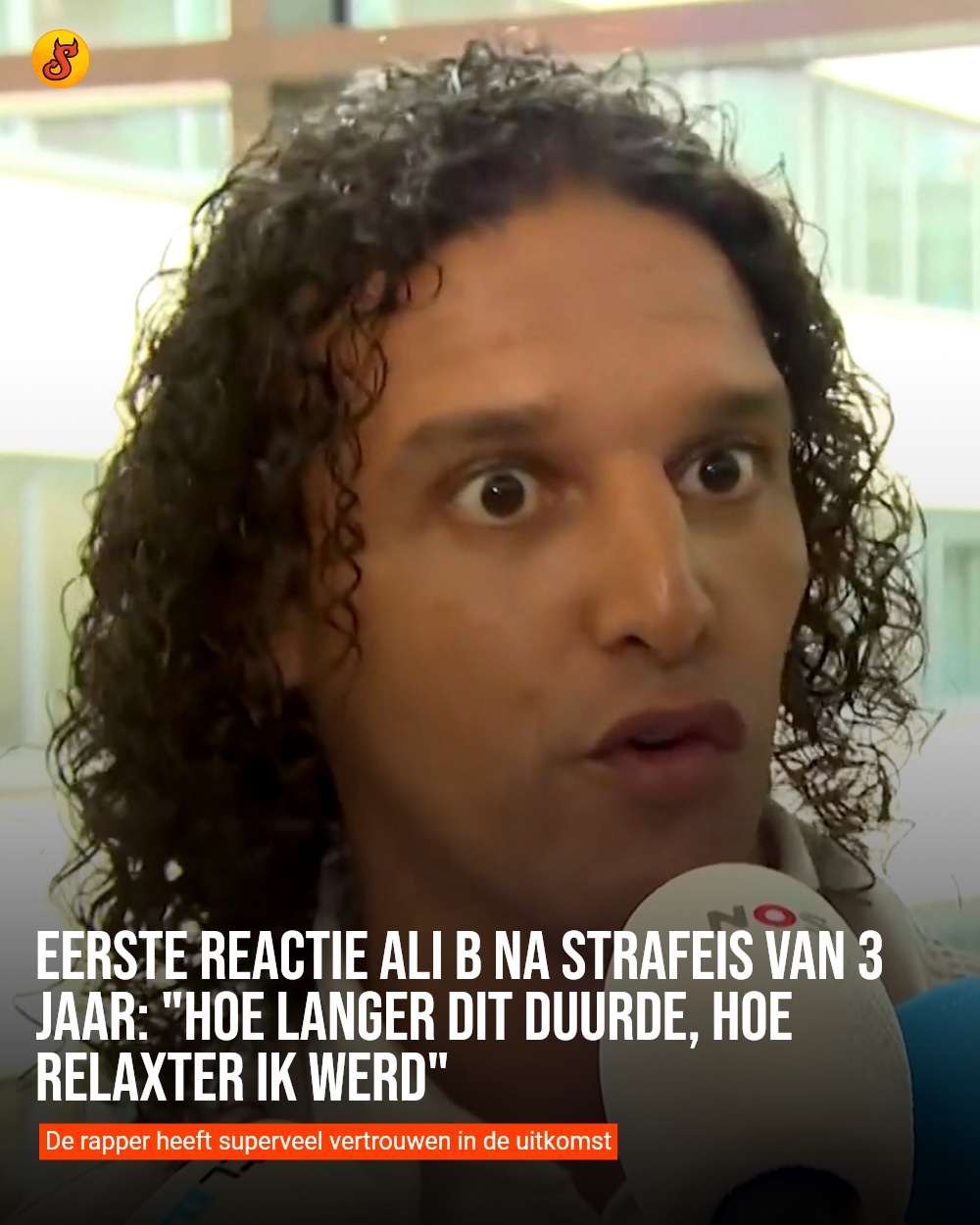 Eerste reactie Ali B na strafeis van 3 jaar: "Hoe langer dit duurde, hoe relaxter ik werd"