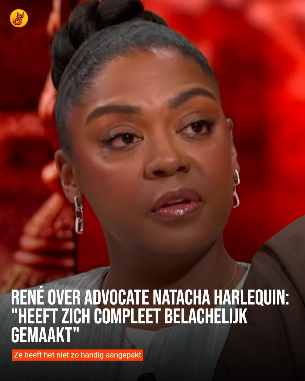 René over advocate Natacha Harlequin: "Heeft zich compleet belachelijk gemaakt"