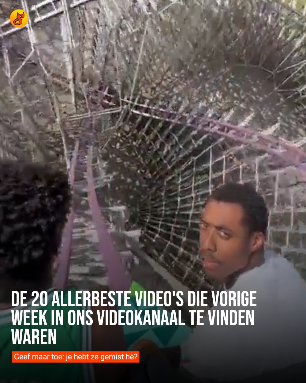 De 20 allerbeste video's die vorige week in ons videokanaal te vinden waren