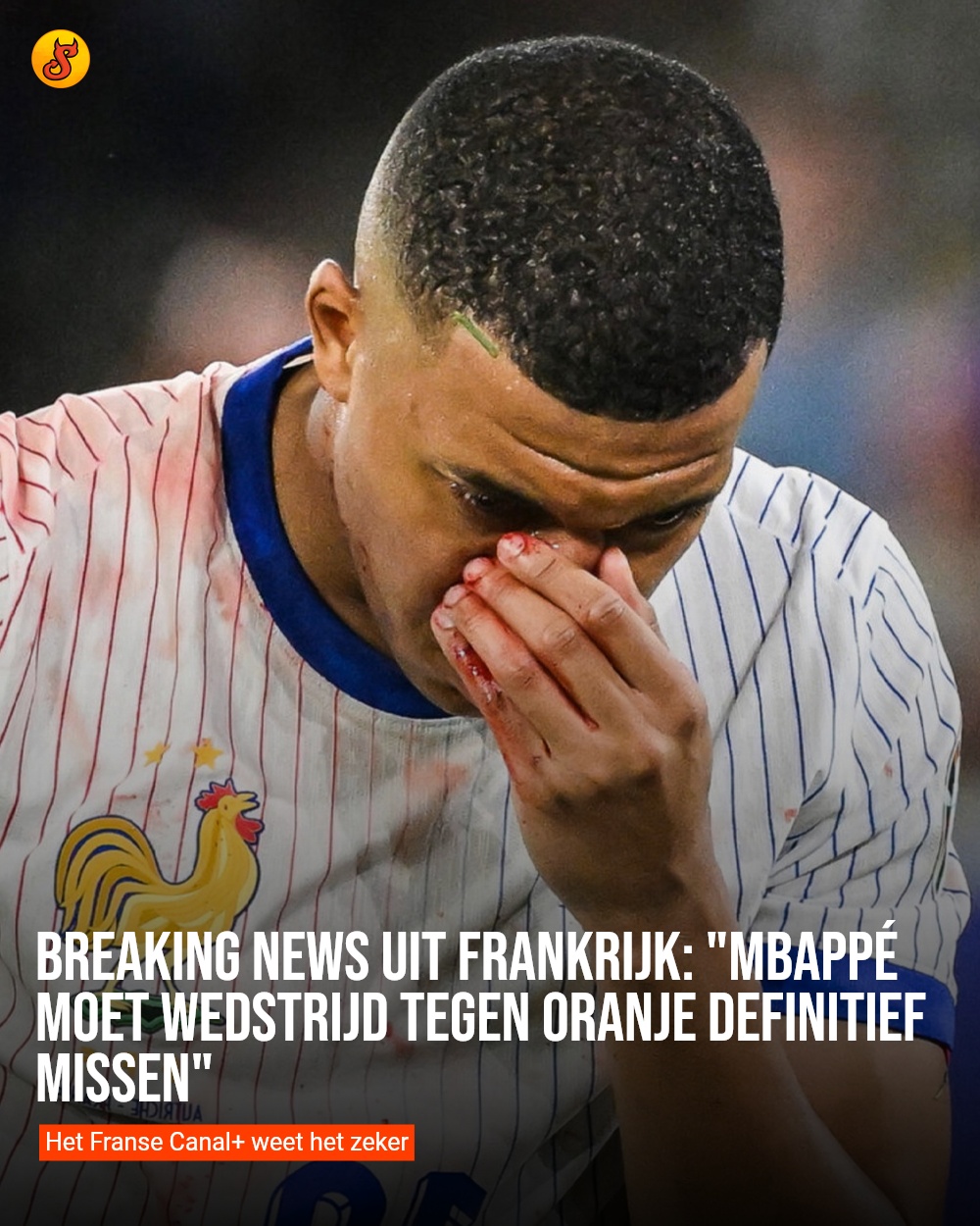 Breaking news uit Frankrijk: "Mbappé moet wedstrijd tegen Oranje definitief missen"