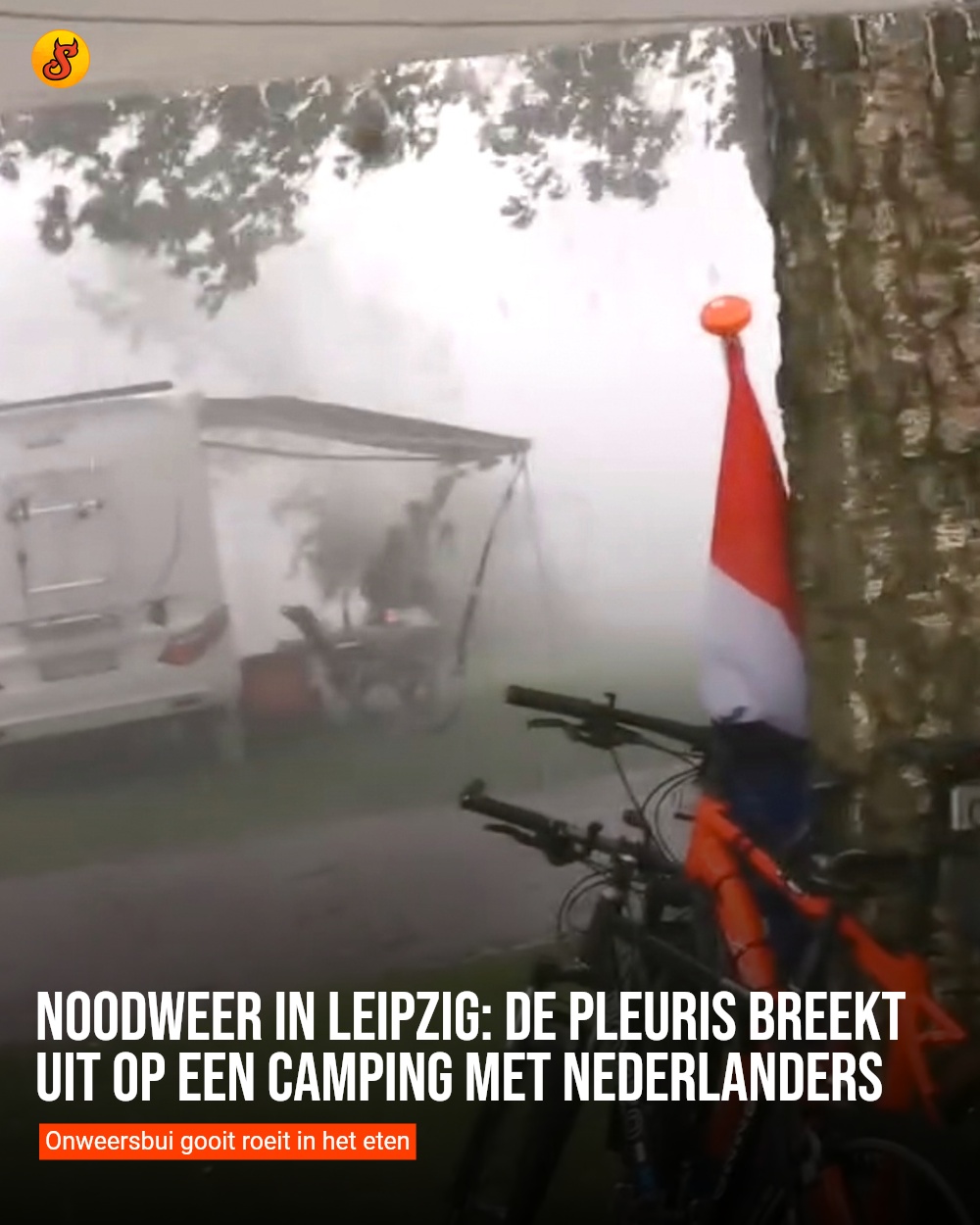 Noodweer in Leipzig: De pleuris breekt uit op een camping met Nederlanders