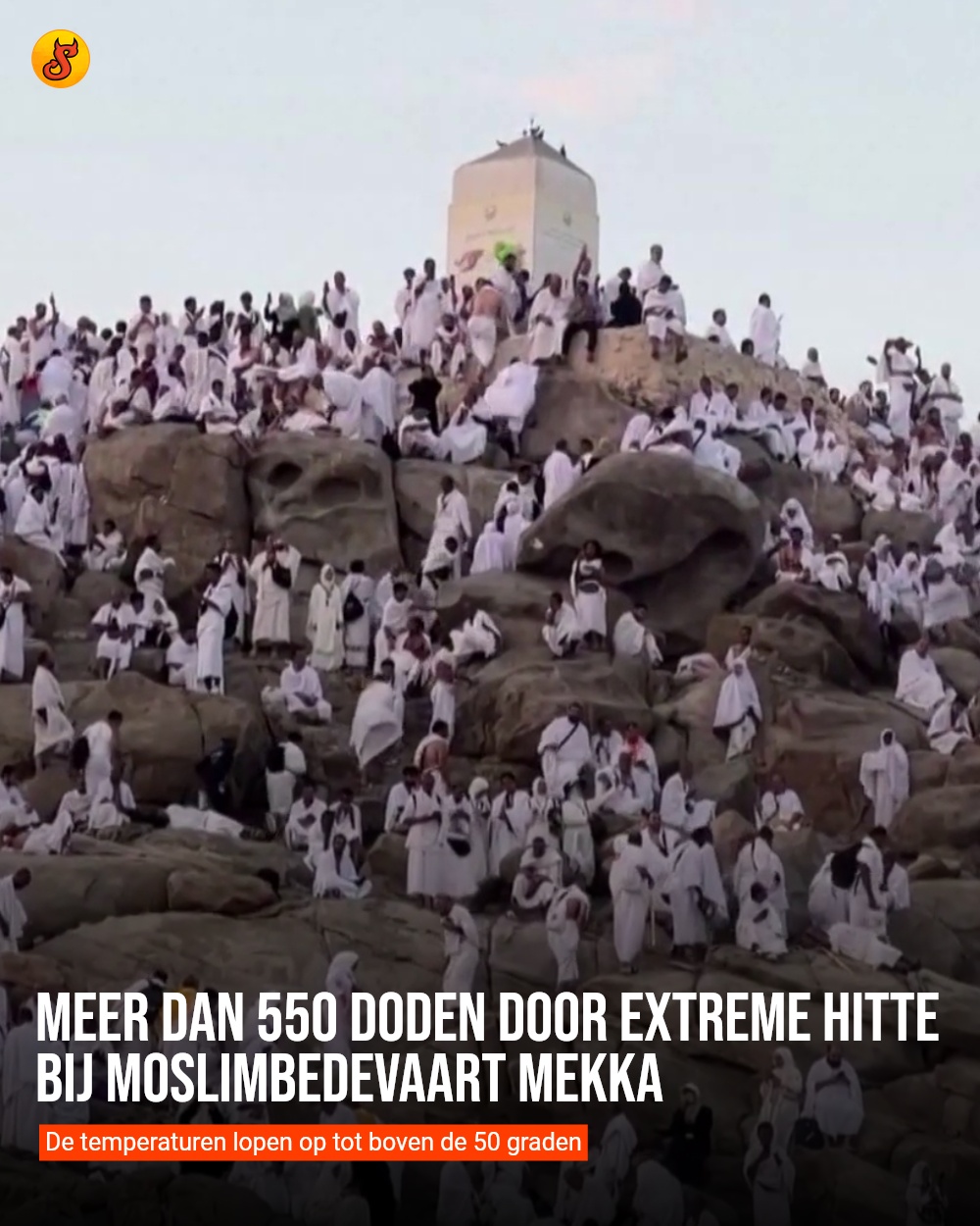 Meer dan 550 doden door extreme hitte bij moslimbedevaart Mekka