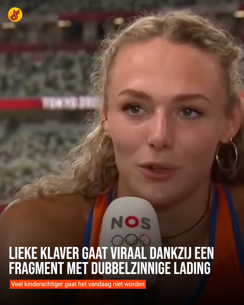 Lieke Klaver gaat viraal dankzij een fragment met dubbelzinnige lading