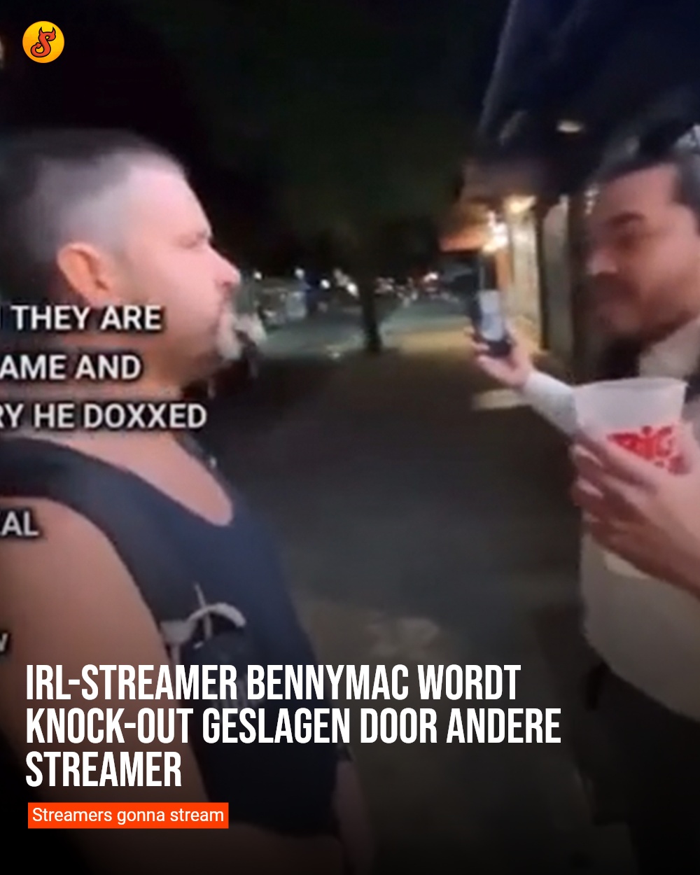 IRL-streamer BennyMac wordt knock-out geslagen door andere streamer