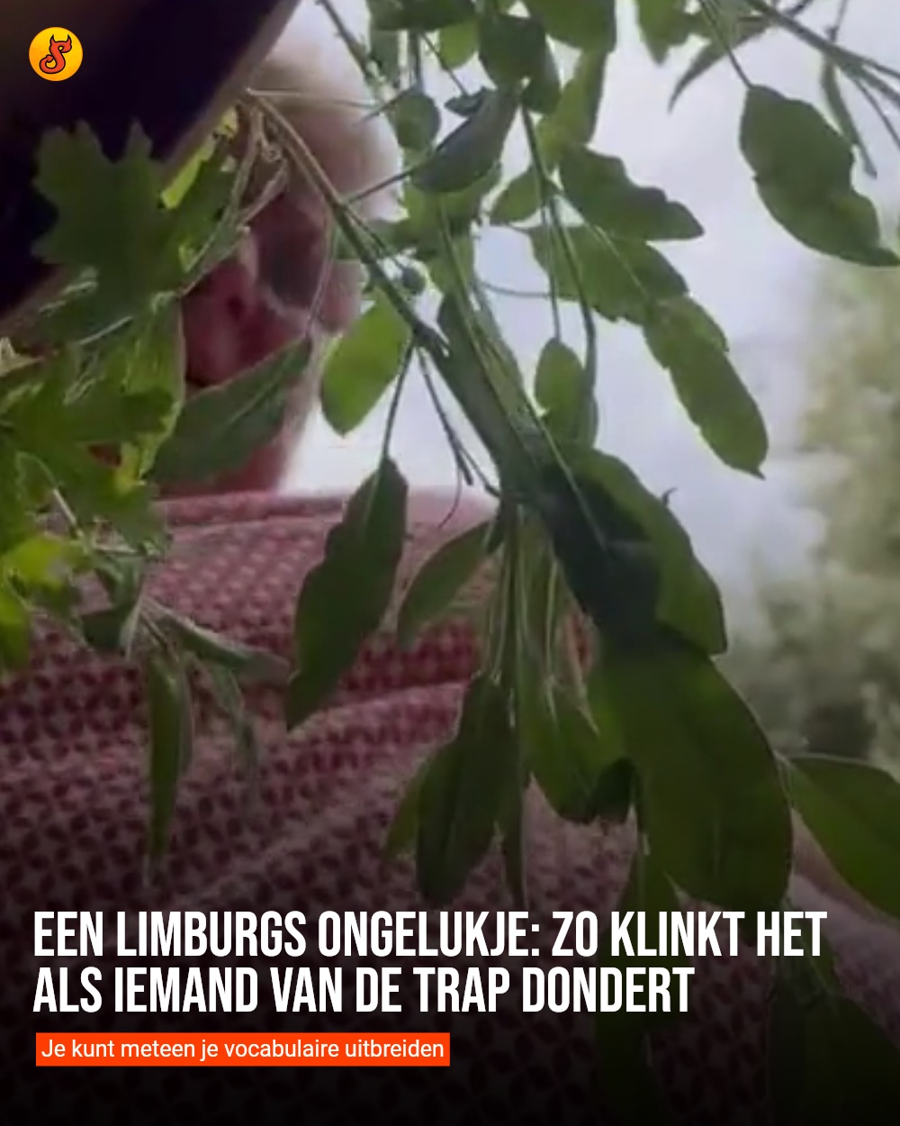 Een Limburgs ongelukje: Zo klinkt het als iemand van de trap dondert
