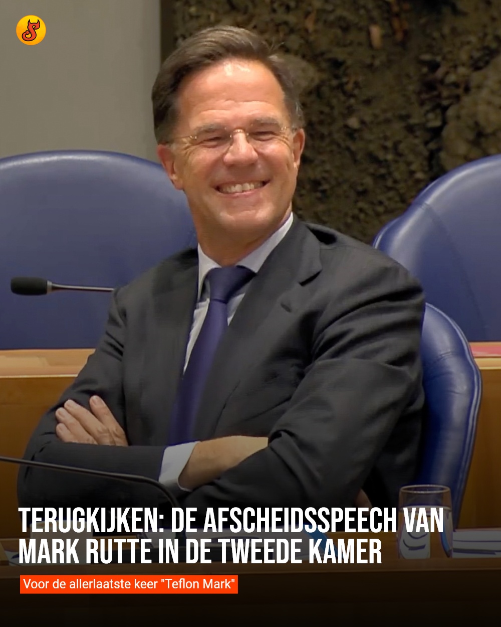 Terugkijken: De afscheidsspeech van Mark Rutte in de Tweede Kamer