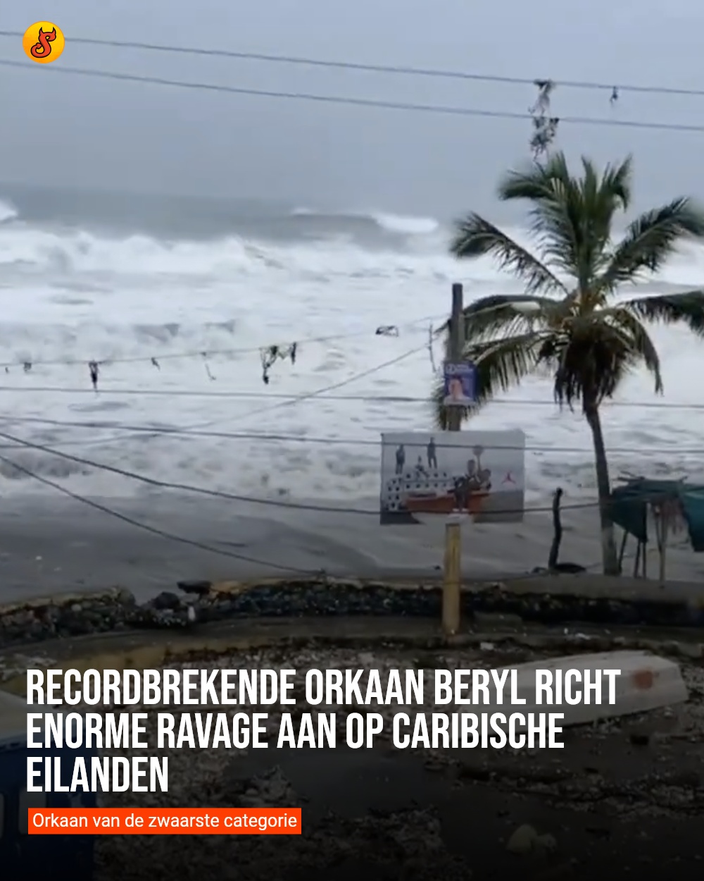 Recordbrekende orkaan Beryl richt enorme ravage aan op Caribische eilanden