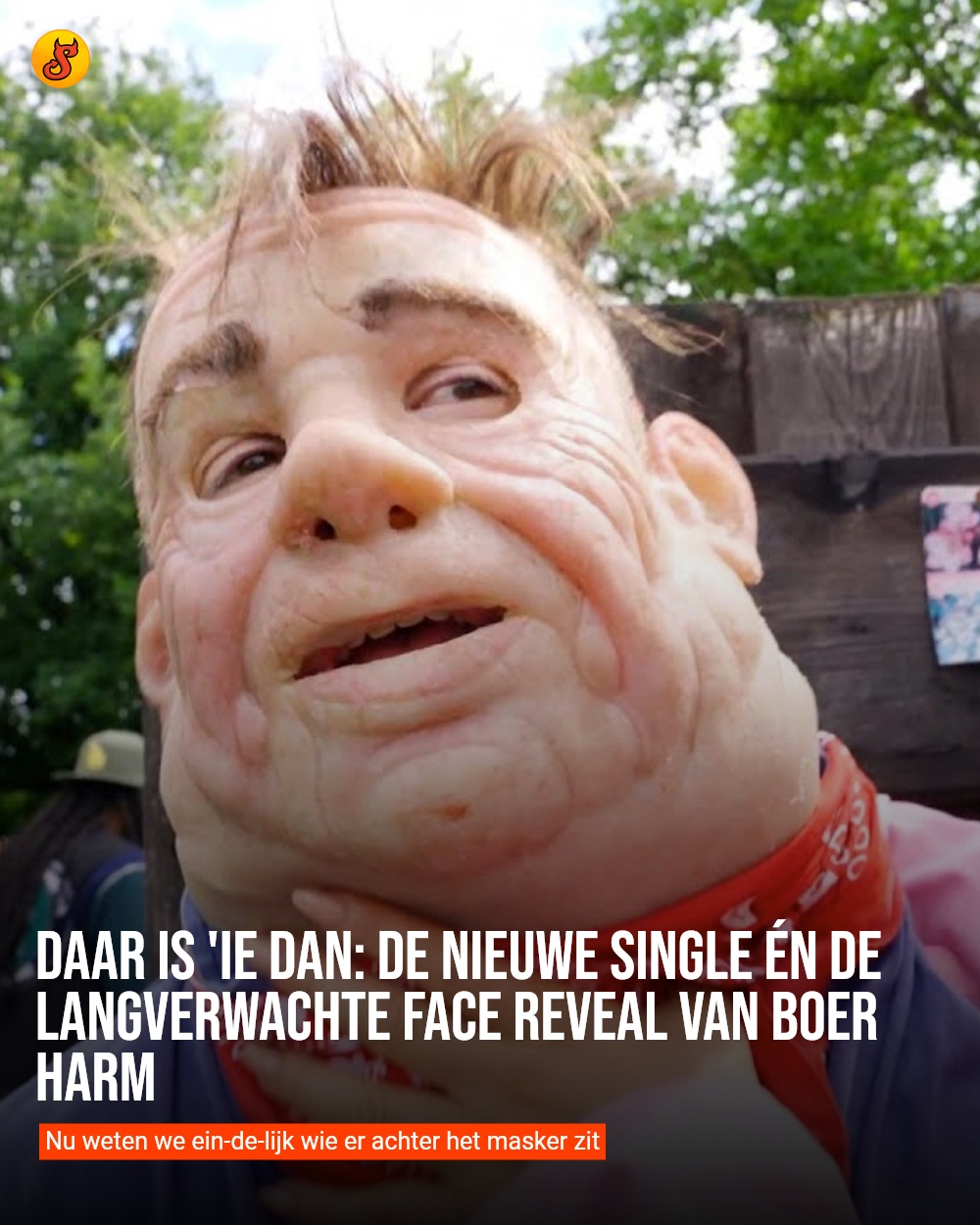 Daar is 'ie dan: De nieuwe single én de langverwachte face reveal van Boer Harm
