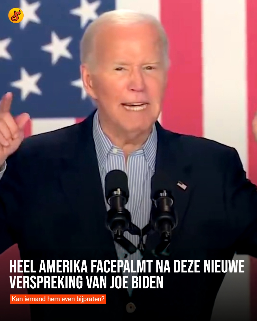 Heel Amerika facepalmt na deze nieuwe verspreking van Joe Biden