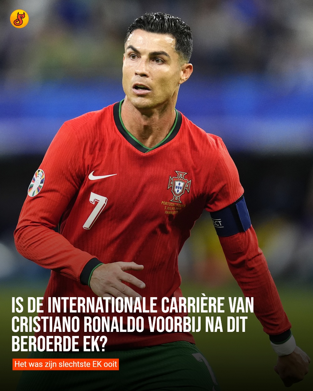 Is de internationale carrière van Cristiano Ronaldo voorbij na dit beroerde EK?