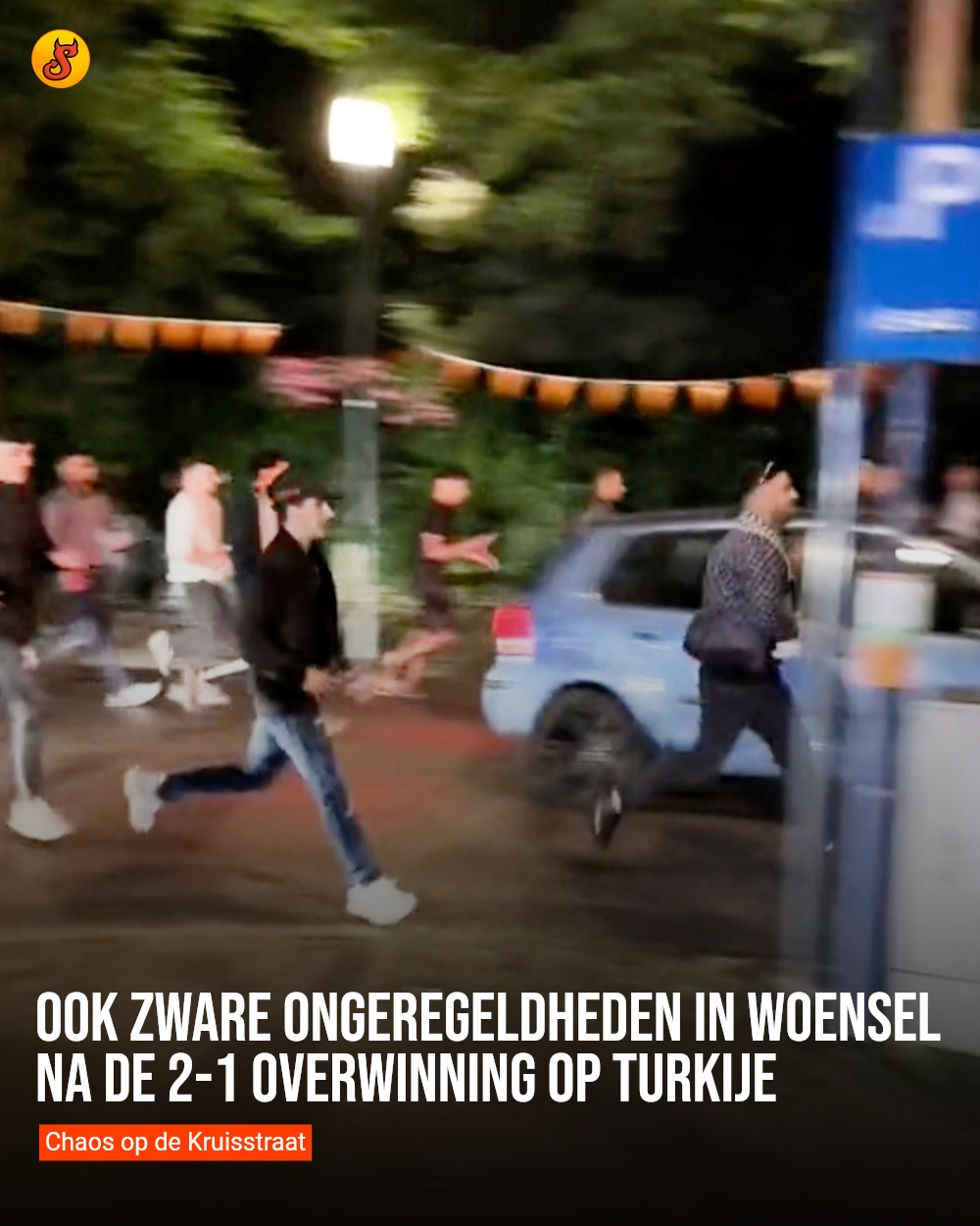 Ook zware ongeregeldheden in Woensel na de 2-1 overwinning op Turkije