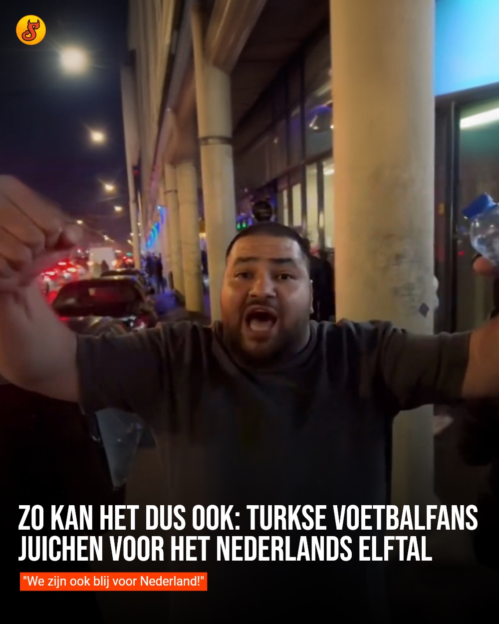 Zo kan het dus ook: Turkse voetbalfans juichen voor het Nederlands elftal