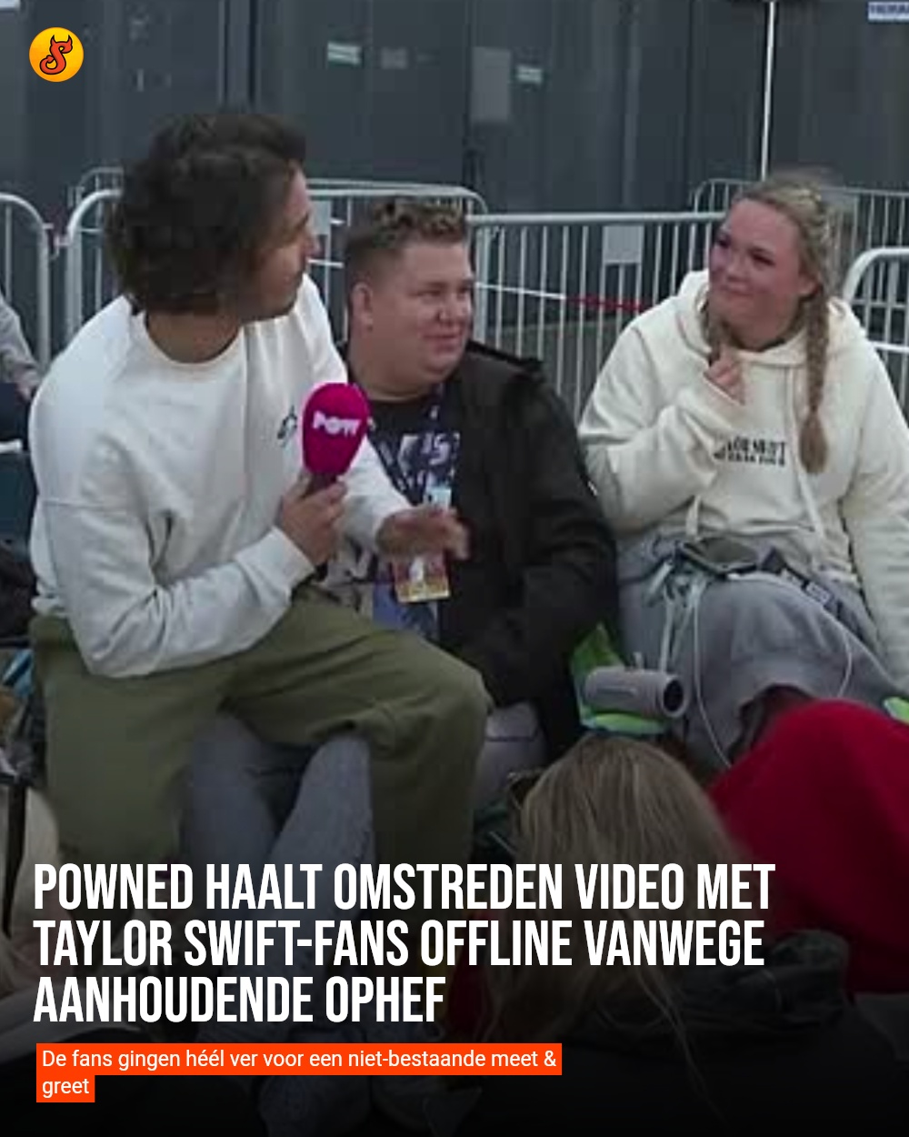 PowNed haalt omstreden video met Taylor Swift-fans offline vanwege aanhoudende ophef