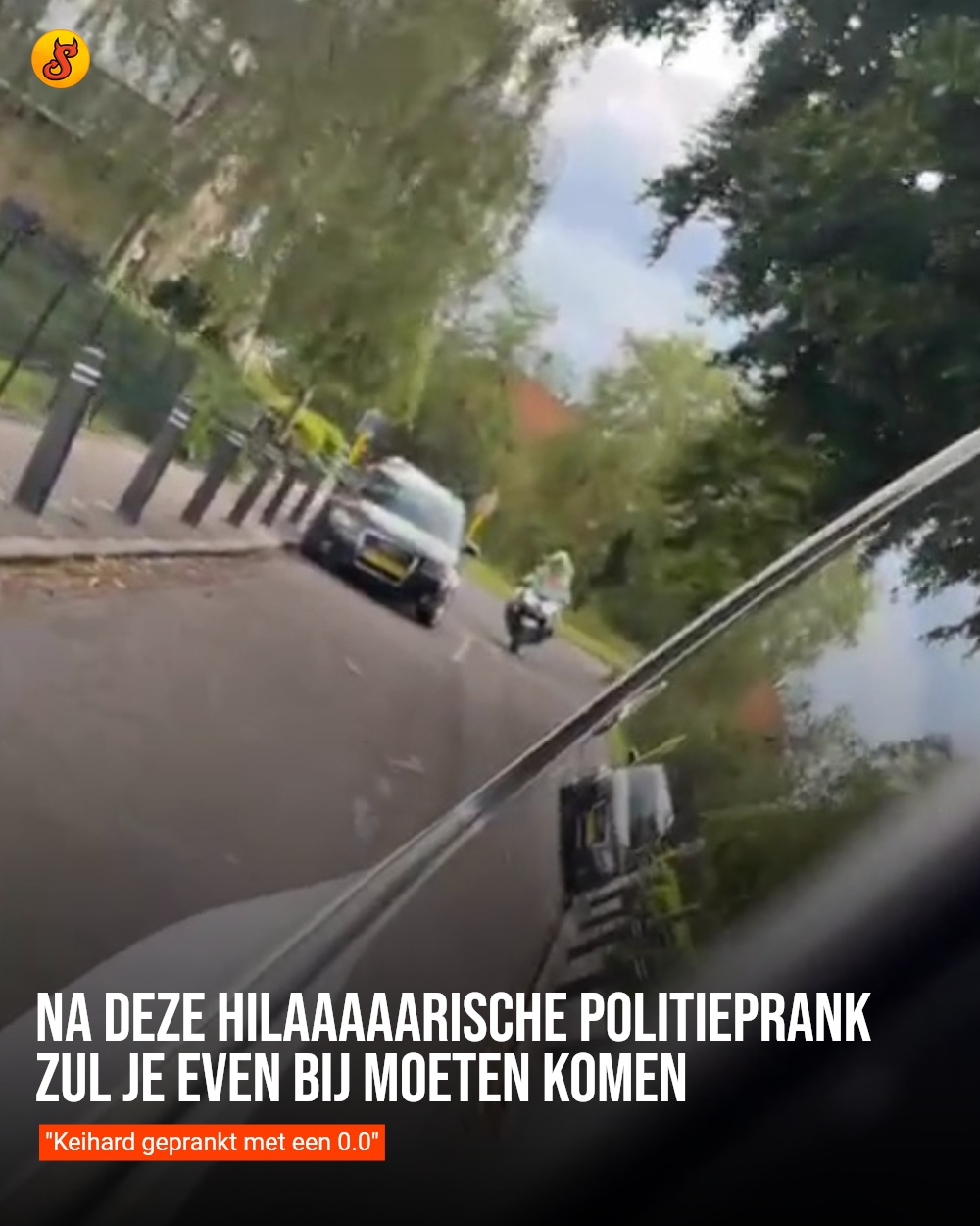 Na deze hilaaaaarische politieprank zul je even bij moeten komen