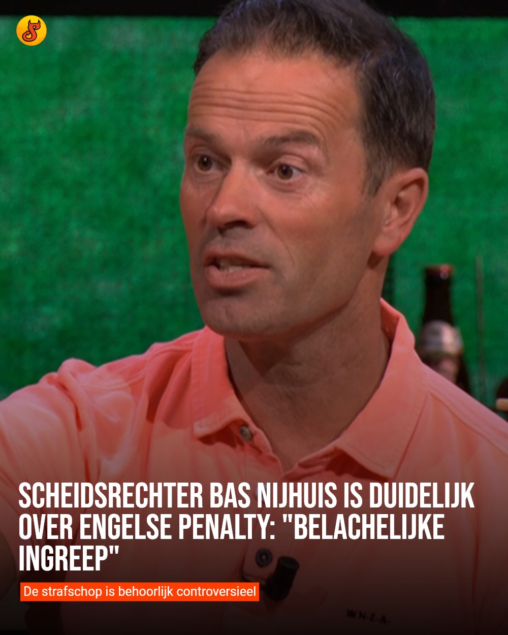 Scheidsrechter Bas Nijhuis is duidelijk over Engelse penalty: "Belachelijke ingreep"
