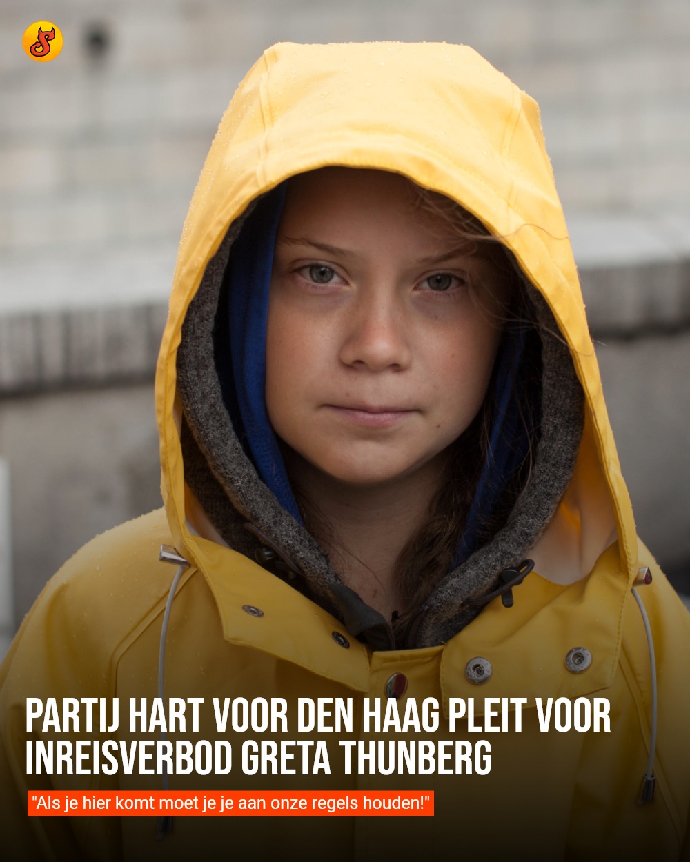 Partij Hart voor Den Haag pleit voor inreisverbod Greta Thunberg