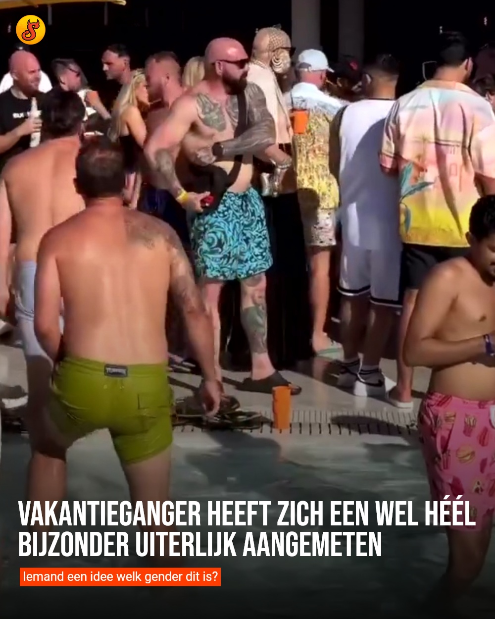 Vakantieganger heeft zich een wel héél bijzonder uiterlijk aangemeten