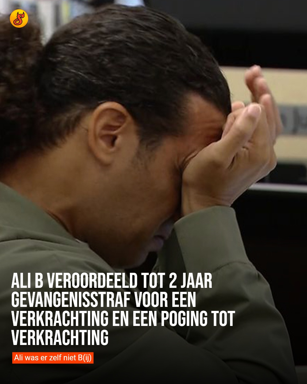 Ali B veroordeeld tot 2 jaar gevangenisstraf voor een verkrachting en een poging tot verkrachting