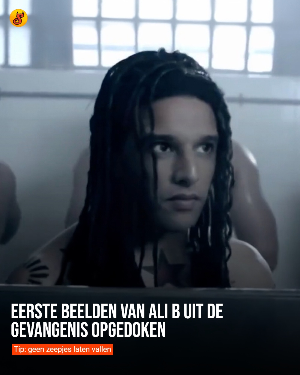 Eerste beelden van Ali B uit de gevangenis opgedoken