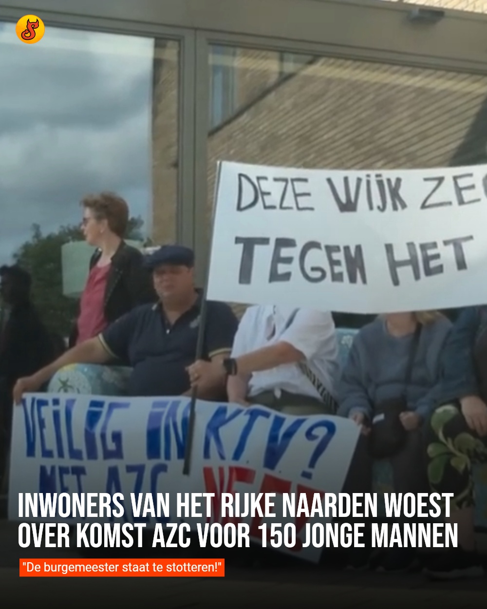 Inwoners van het rijke Naarden woest over komst azc voor 150 jonge mannen