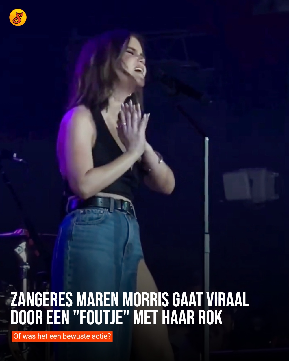 Zangeres Maren Morris gaat viraal door een "foutje" met haar rok