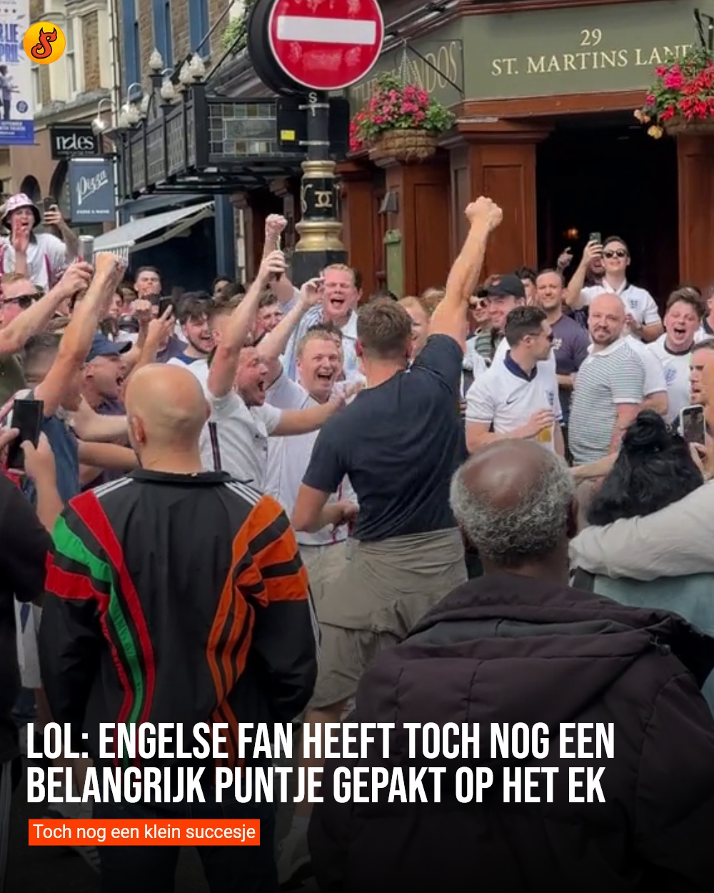 LOL: Engelse fan heeft toch nog een belangrijk puntje gepakt op het EK