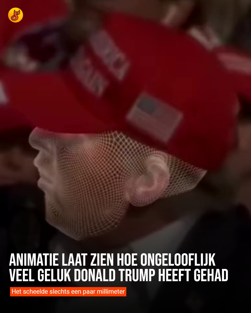 Animatie laat zien hoe ongelooflijk veel geluk Donald Trump heeft gehad
