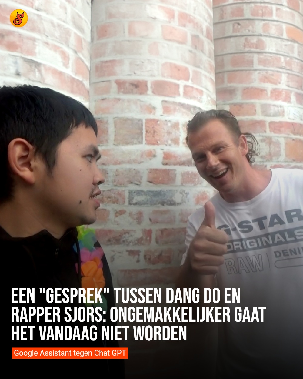 Een "gesprek" tussen Dang Do en Rapper Sjors: ongemakkelijker gaat het vandaag niet worden