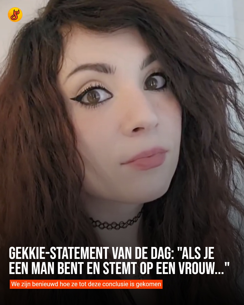 Gekkie-statement van de dag: "Als je een man bent en stemt op een vrouw..."
