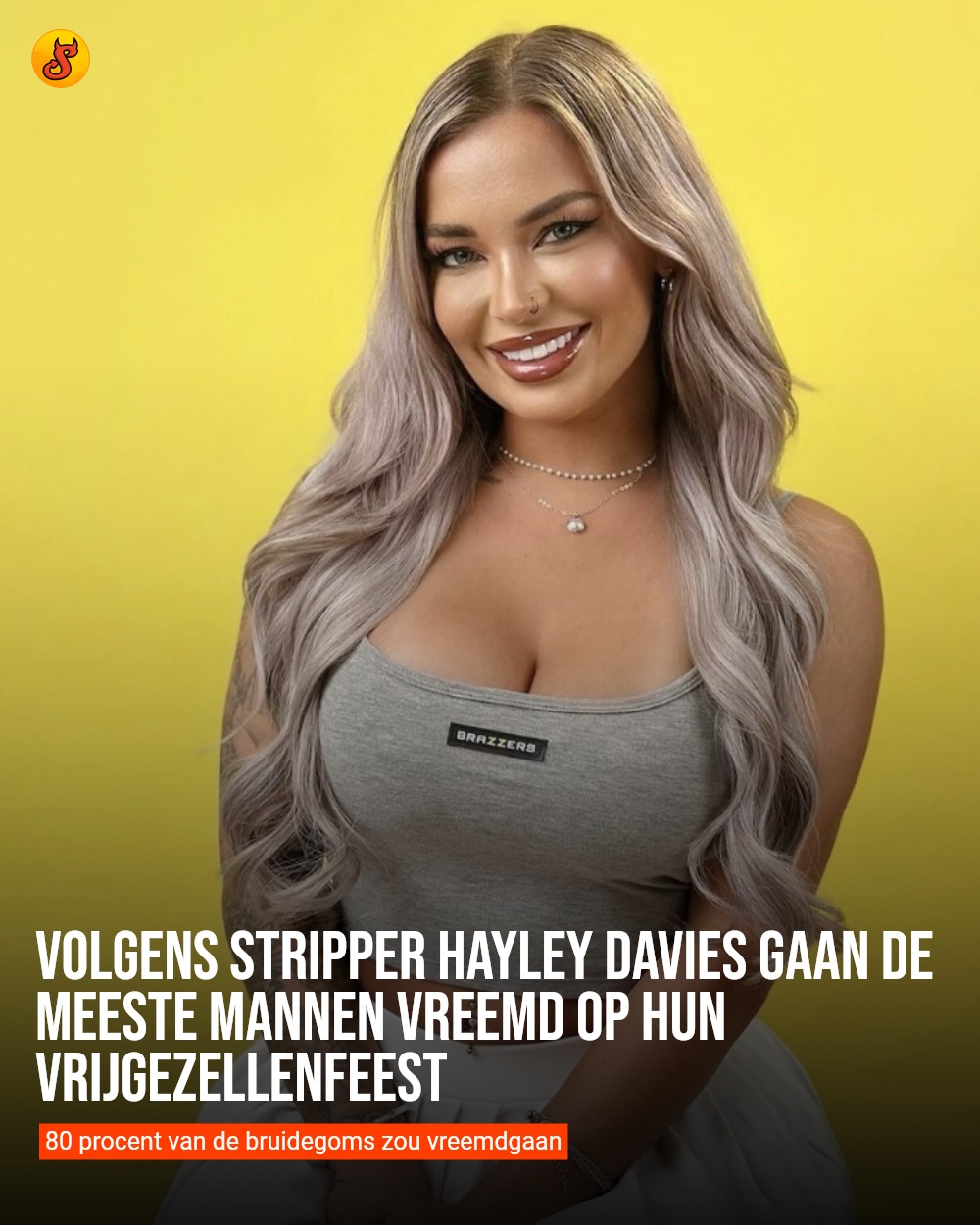 Volgens stripper Hayley Davies gaan de meeste mannen vreemd op hun vrijgezellenfeest