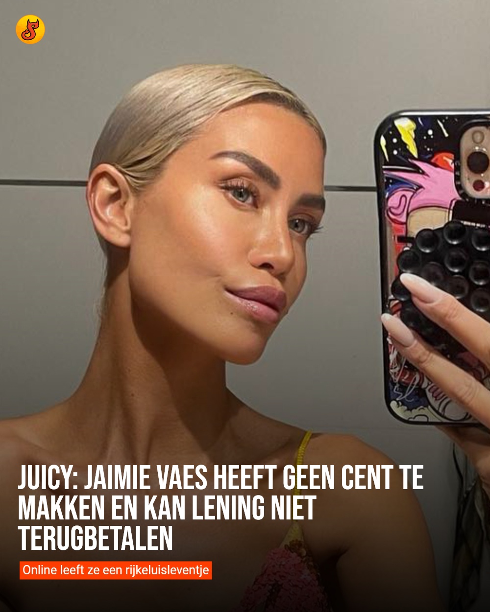Juicy: Jaimie Vaes heeft geen cent te makken en kan lening niet terugbetalen