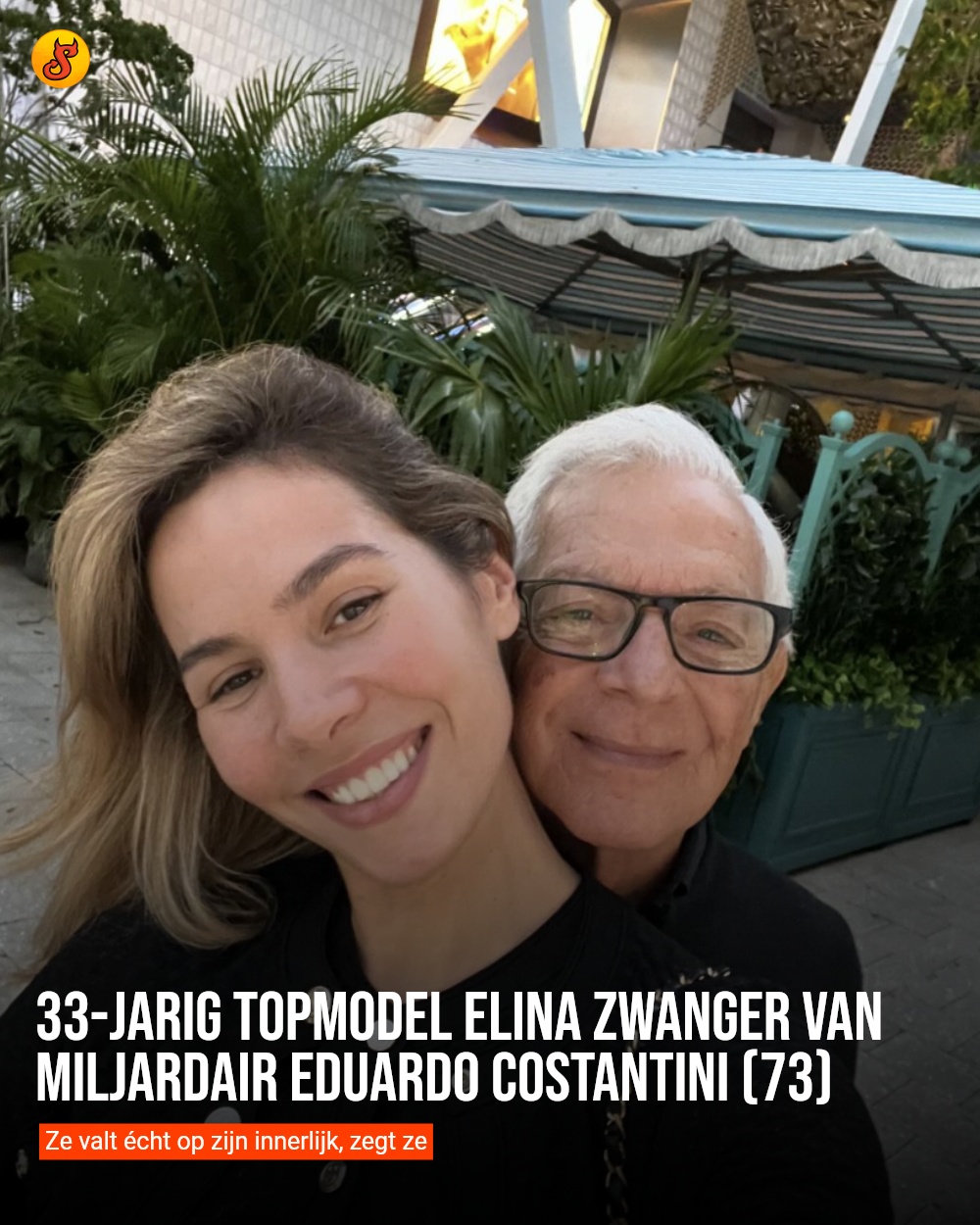33-jarig topmodel Elina zwanger van miljardair Eduardo Costantini (73)