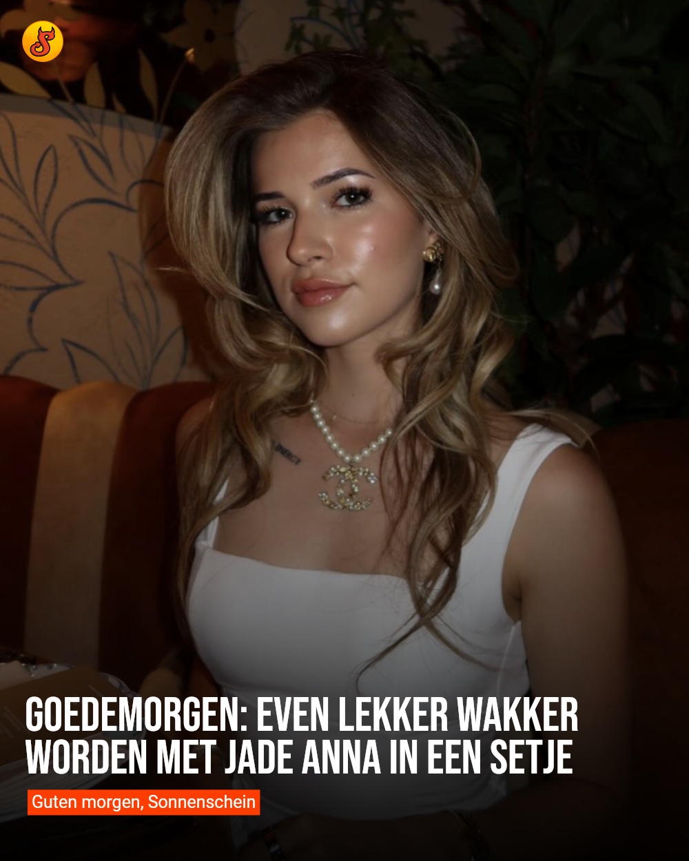Goedemorgen: even lekker wakker worden met Jade Anna in een setje